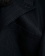 "YVES SAINT LAURENT" 00's shadow stripe pattern beautiful tailoring set up