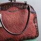 "John Galliano" Trapezoid design clasp different leather hand bag