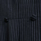 "Vintage striped three button tailored jacket"