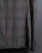 "Calvin Klein" Glen check oversized double breasted jacket