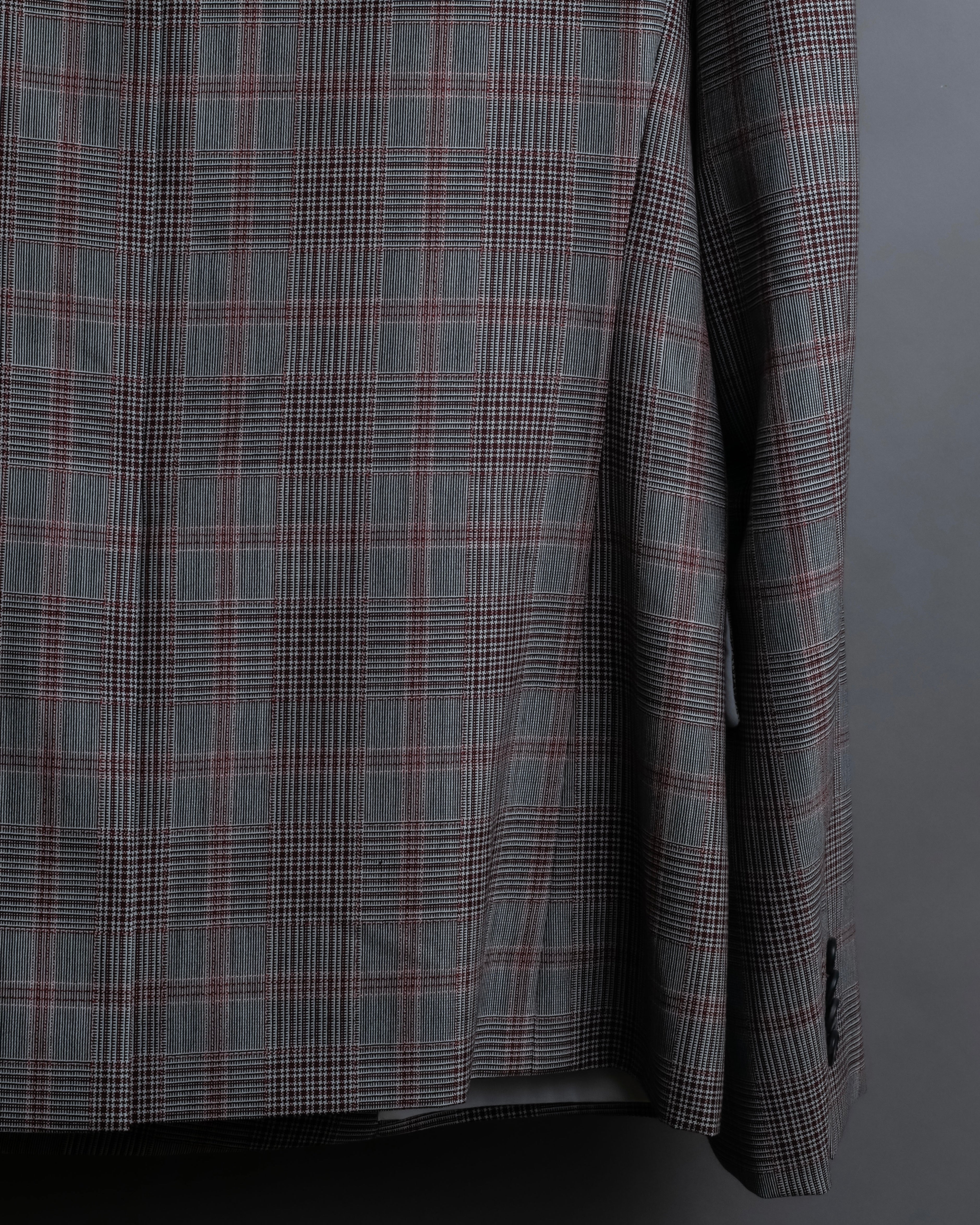 "Calvin Klein" Glen check oversized double breasted jacket