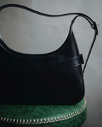 "Salvatore Ferragamo" 90’s-00’s minimalist gancini buckle hobo bag