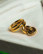 -SPECIAL- “BOTTEGA VENETA” 2021-2025 Gold tone sculptural knot ring