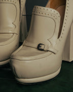 “Bottega Veneta” 2010’s Brogue platform heel loafers