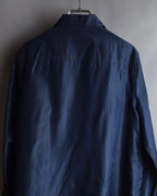"LOEWE" 90's-00's Fly front silk shirt