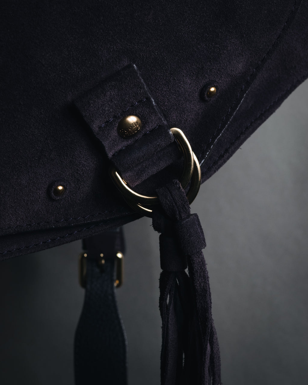 "See By Chloé" 2010s Suede tassel saddle Collins shoulder bag