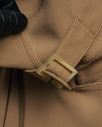 -SPECIAL- “HERMÈS” 90’s-00’s Margiela era draped wool trench coat