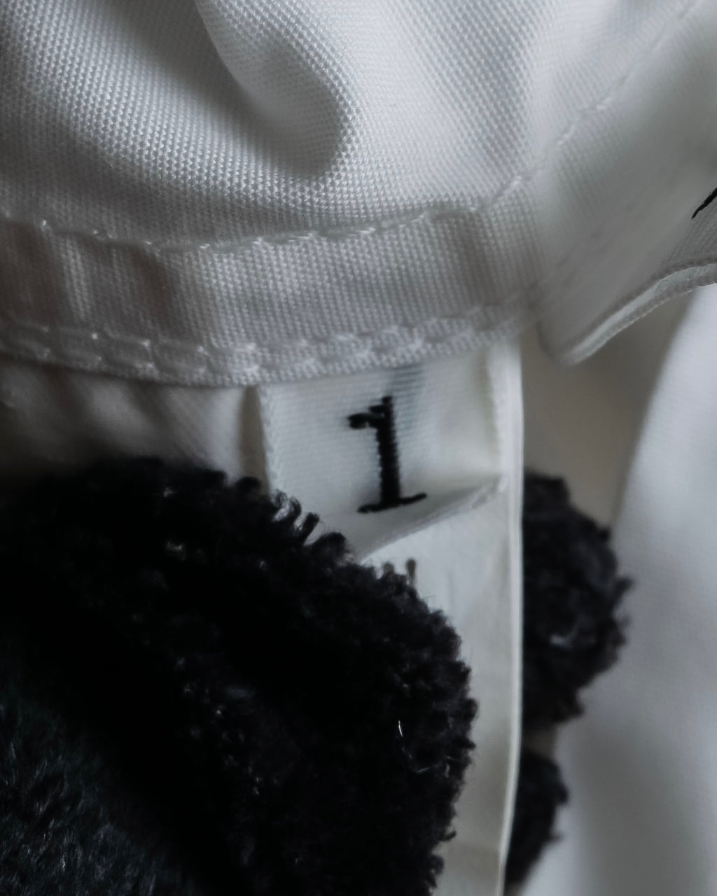 "YOHJI YAMAMOTO" 12SS Folded front panel cotton shirt