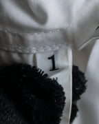 "YOHJI YAMAMOTO" 12SS Folded front panel cotton shirt