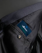 Vintage shoulder construction peak lapel tailored jacket