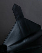 "YVES SAINT LAURENT" Crocodile embossed combination design leather bag