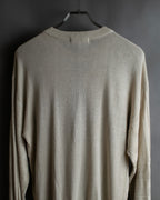 "BALENCIAGA" Diamond pattern argyle twill crew neck knit