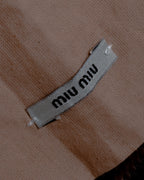 "MIU MIU" Antique design crocodile embossed leather 2way bag