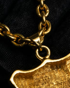 "CELINE" Moon & star top motif gold necklace