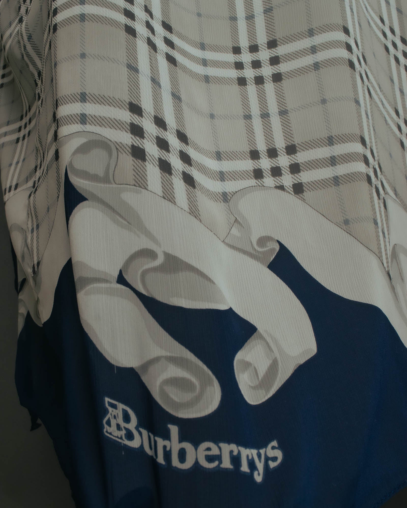"Burberrys" 80's-90's Lightweight checked scarf