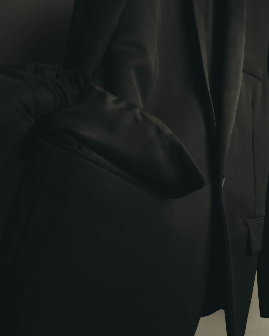 -SPECIAL- “Saint Laurent” 2012-2016 Single-button satin-lapel wool jacket
