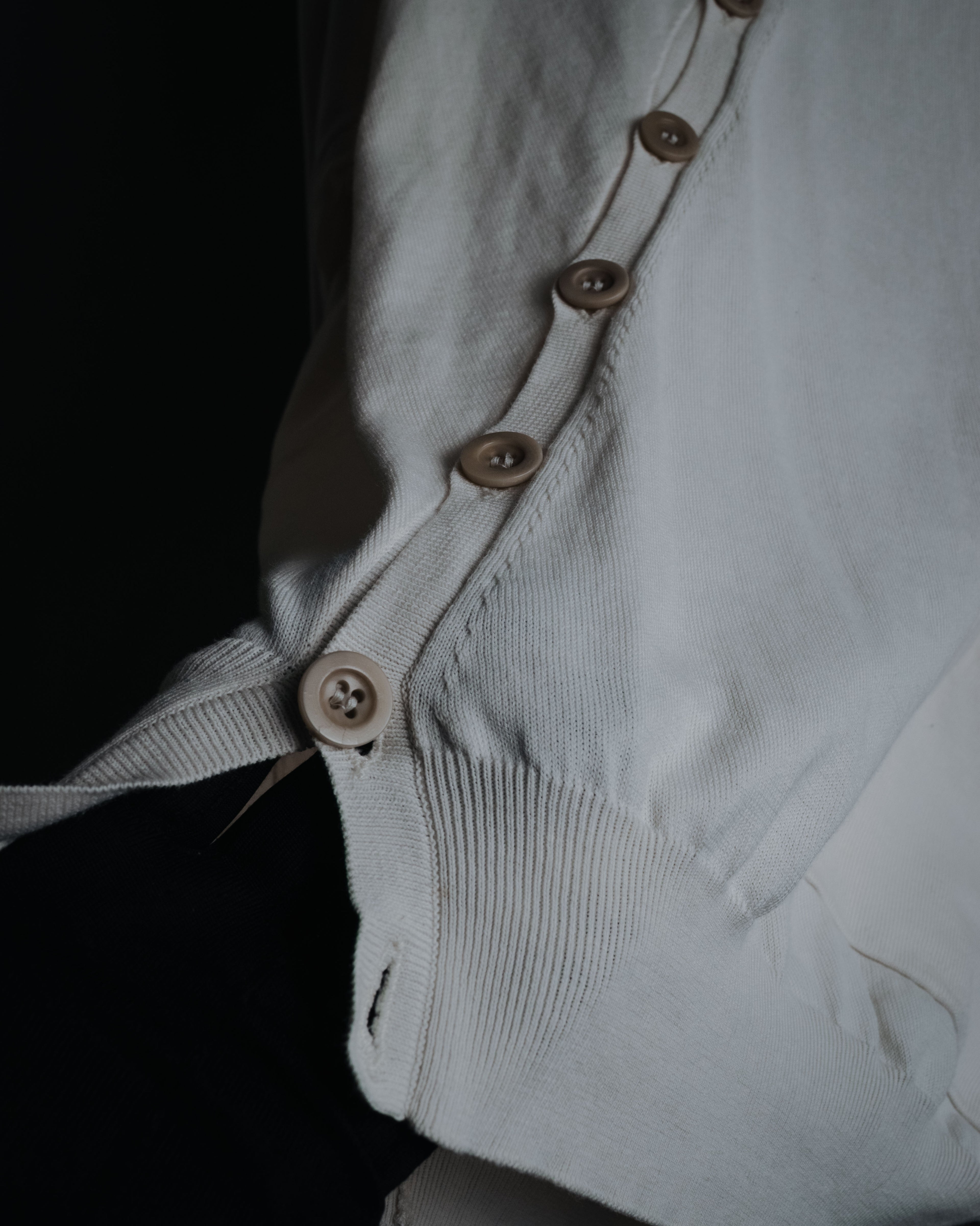 "Maison Martin Margiela" 2014 asymmetrical cotton knit cardigan