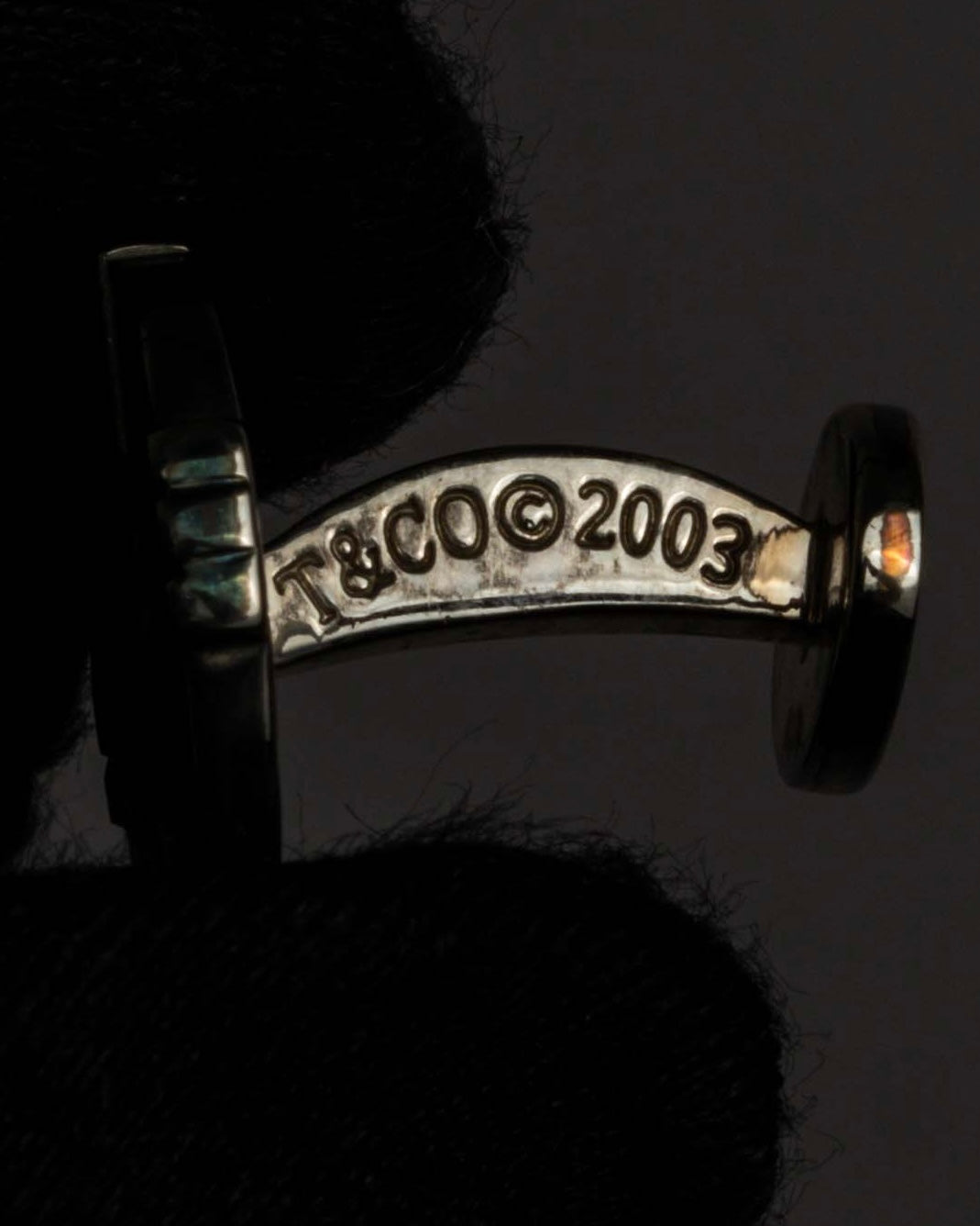 "Tiffany&Co" Atlas design silver cufflinks