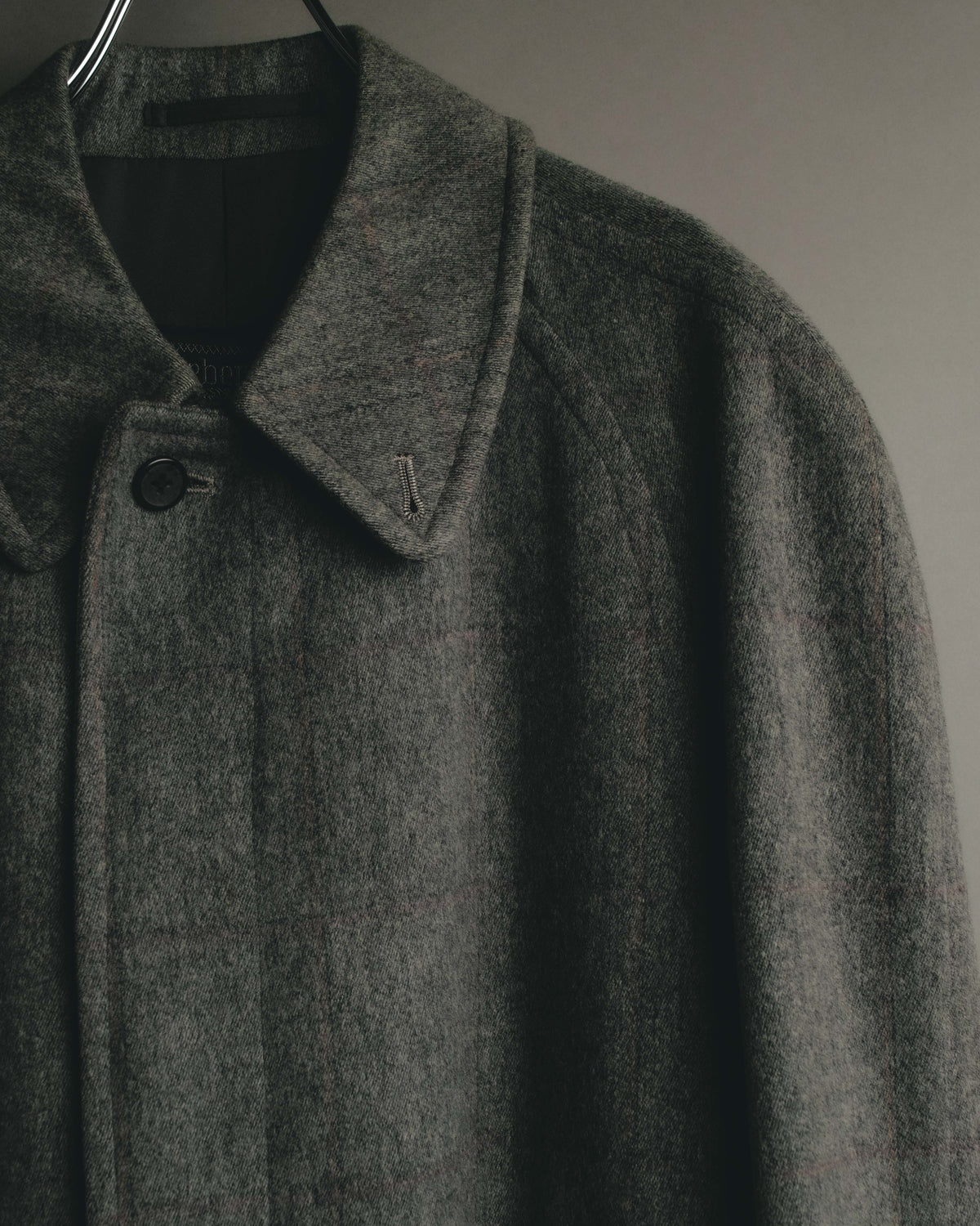 “Burberrys” 80’s Bedford wool balmacaan coat