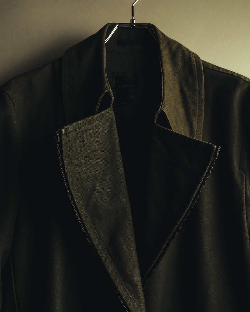 -SPECIAL- "COMME des GARÇONS HOMME" 03AW Asymmetric zip long coat