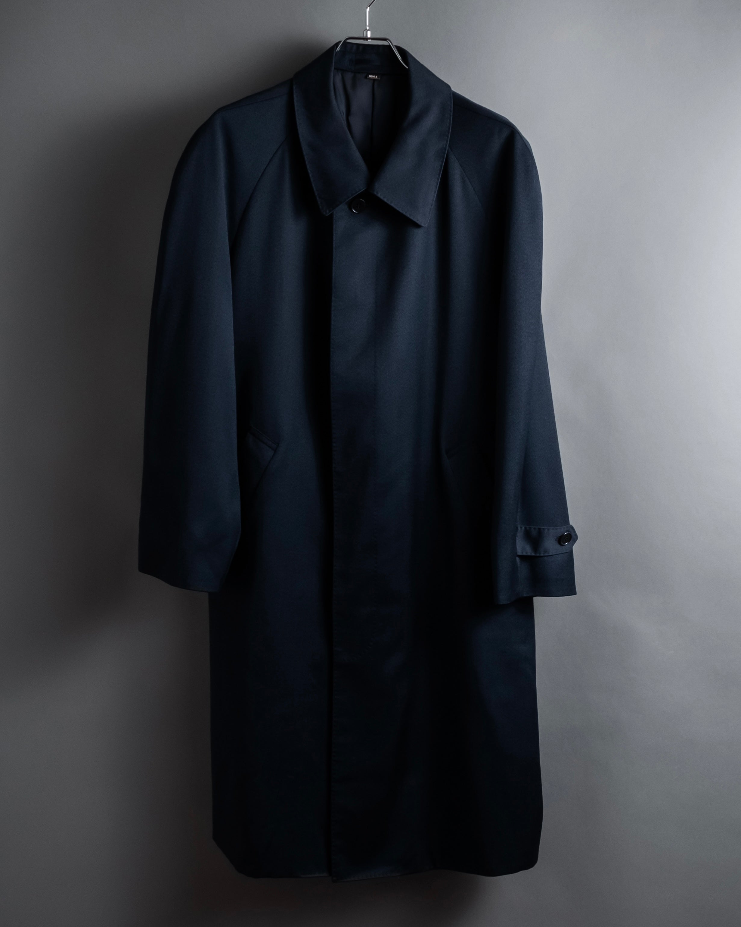 YVES SAINT LAURENT - Trench Coat - Navy - 90A4 - 1990s Concealed