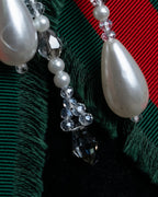 "GUCCI" Beaded design grosgrain ribbon