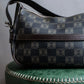 "LOEWE" Repeated anagram pattern outside pocket detail hobo bag