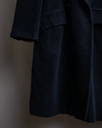 "Max Mara"
 Swakara fer collar oversized wrap style chester coat