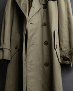 "BURBERRYS" Military detail long trench coat