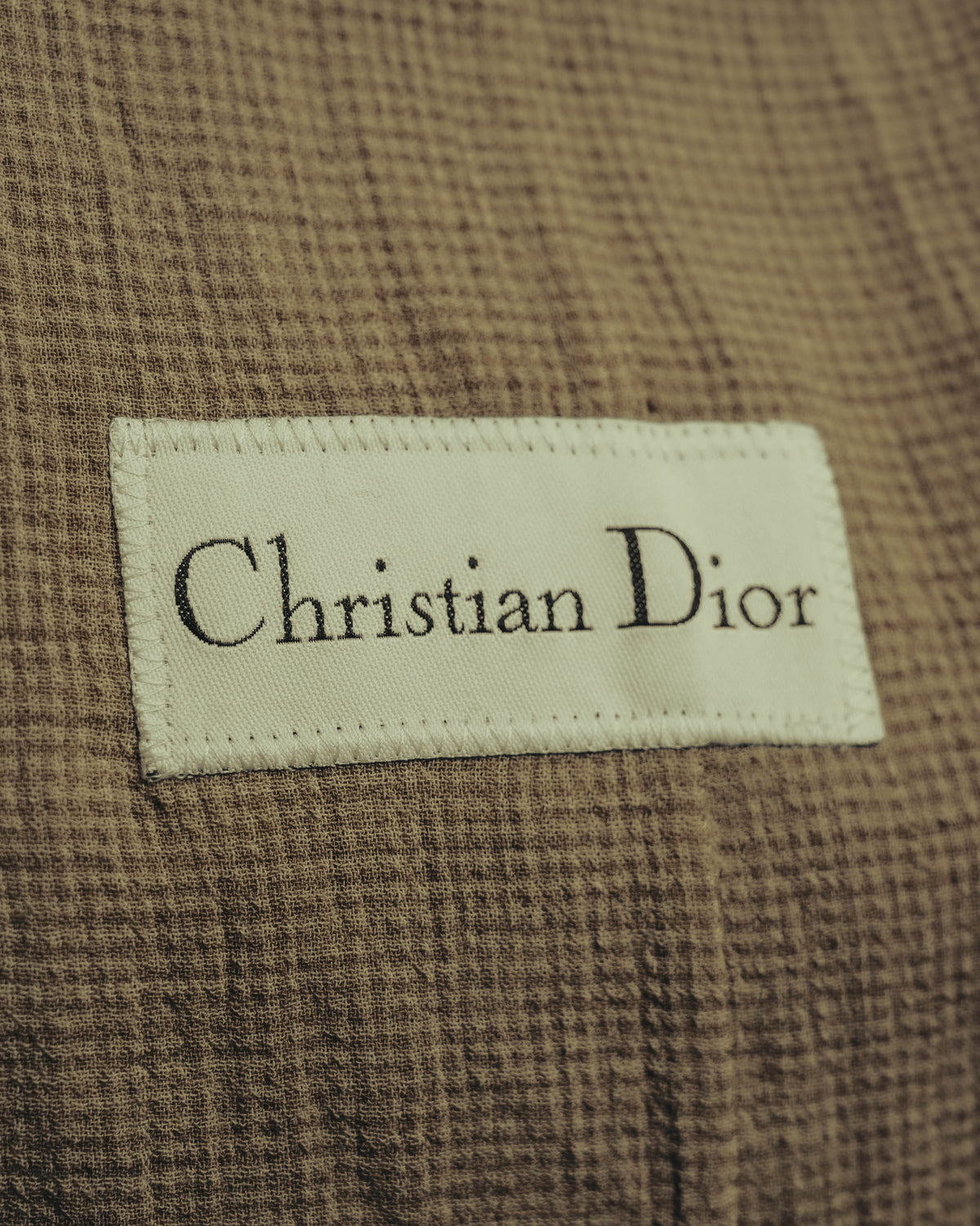 “Christian Dior” 90’s-00’s Fine-check wool three-button tailored jacket