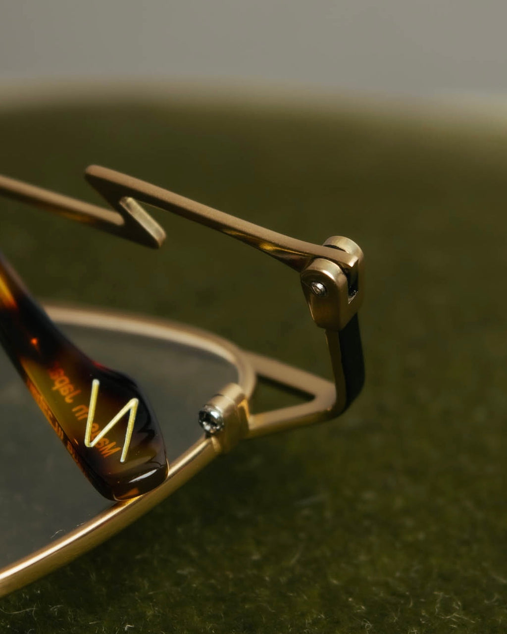 “Yohji Yamamoto” 2019-2021 Y motif browline optical glasse