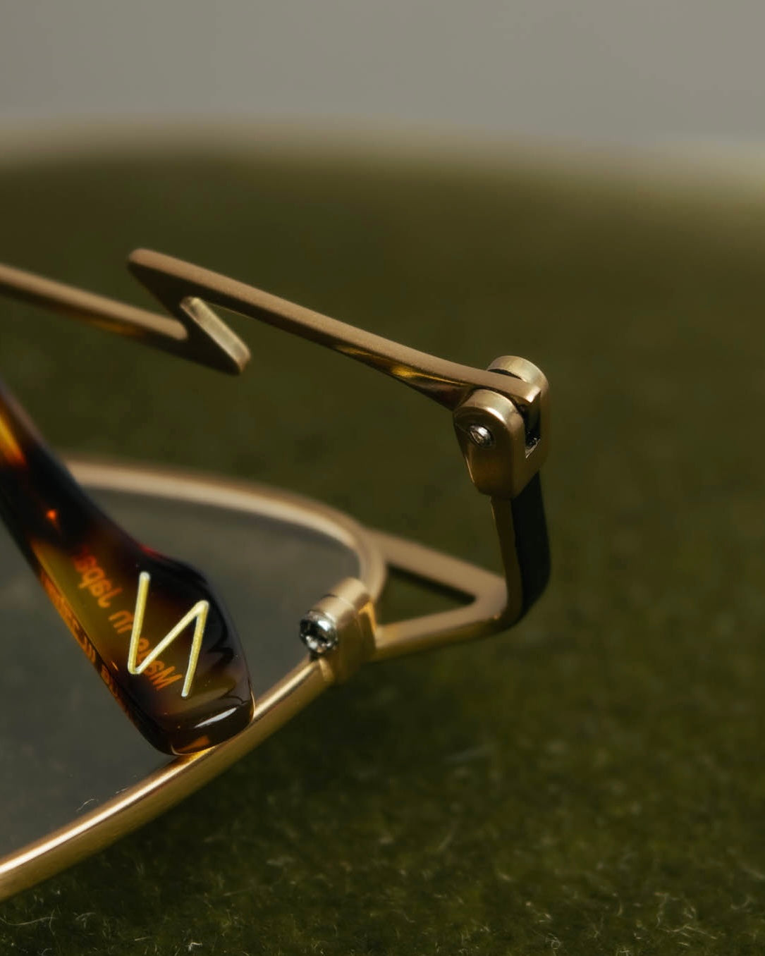“Yohji Yamamoto” 2019-2021 Y motif browline optical glasse