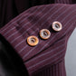 "GIANFRANCO FERRE" Striped peak lapel 1 button tailored jacket