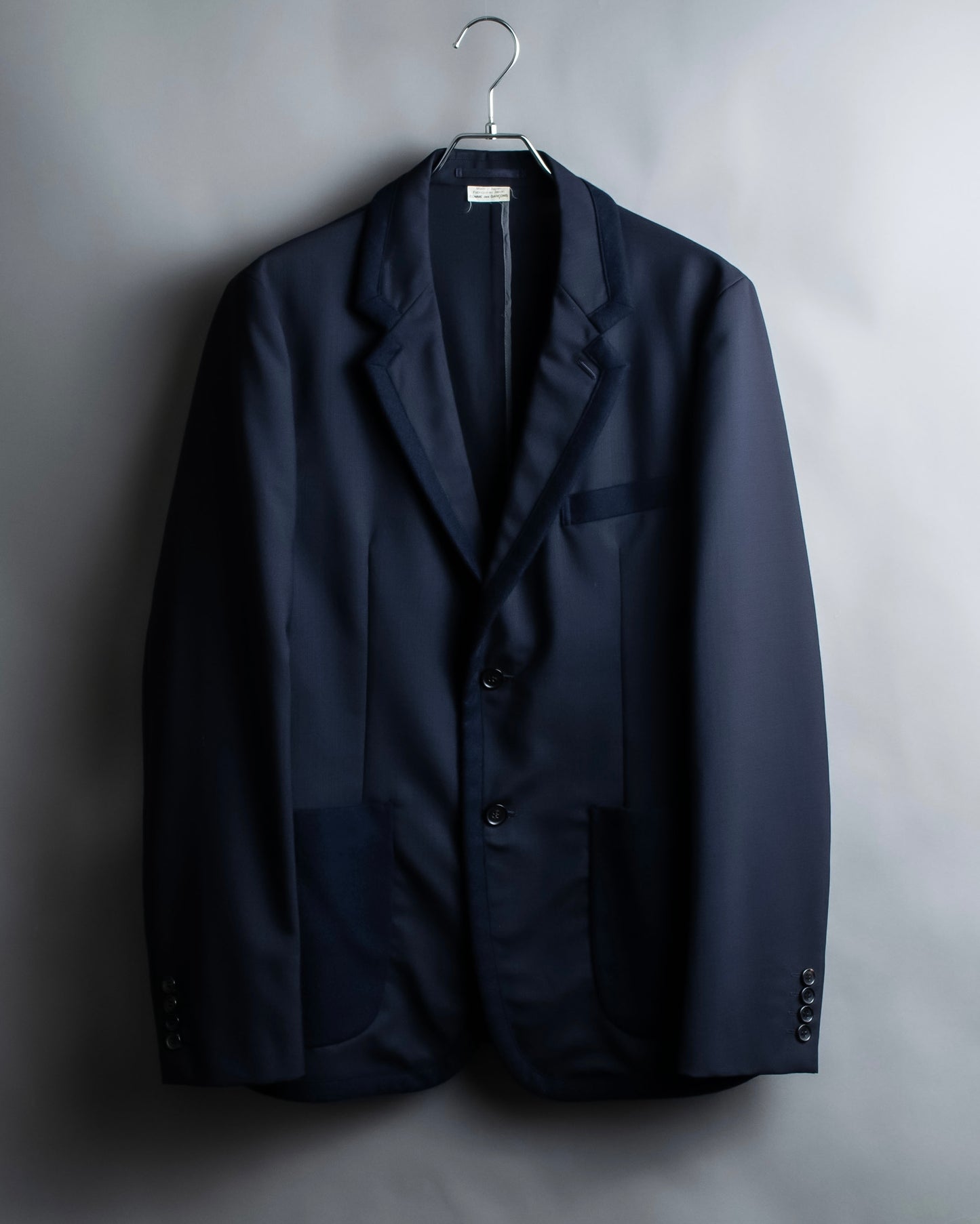 "COMME des GARCONS HOMME DEUX" Different material tailored jacket