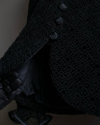 "JEAN-LOUIS SCHERRER" Lace frill design ribbon attached jacket