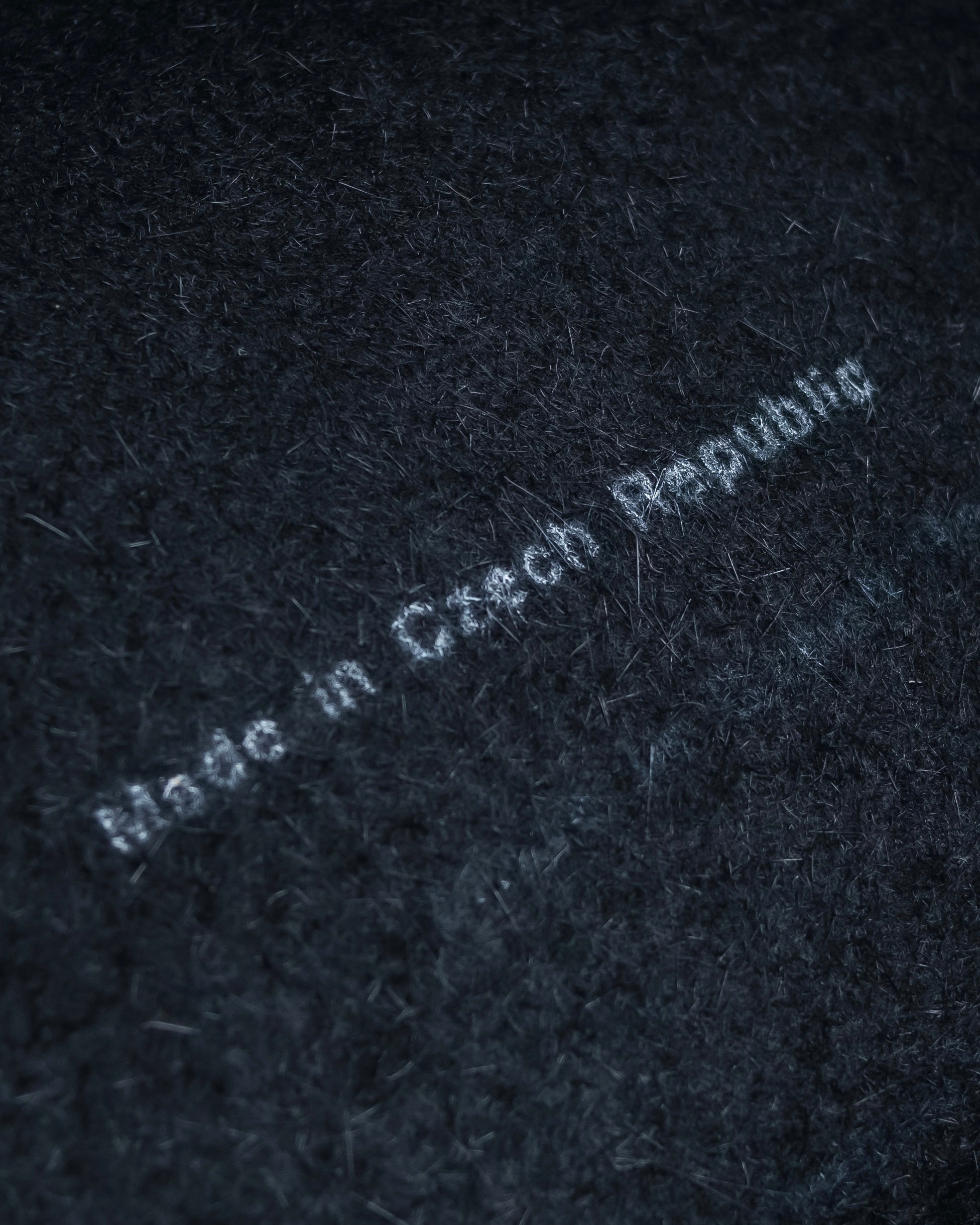 "FUMIKA UCHIDA" Leather piping design wool felt beret