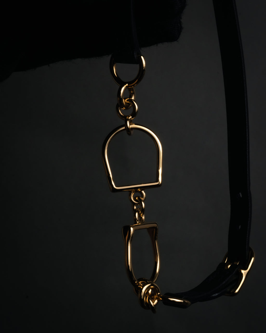 “HERMES“ 90’s Stirrup motif double tour bracelet