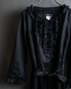 "S Max Mara" Tiered frill design belted dress