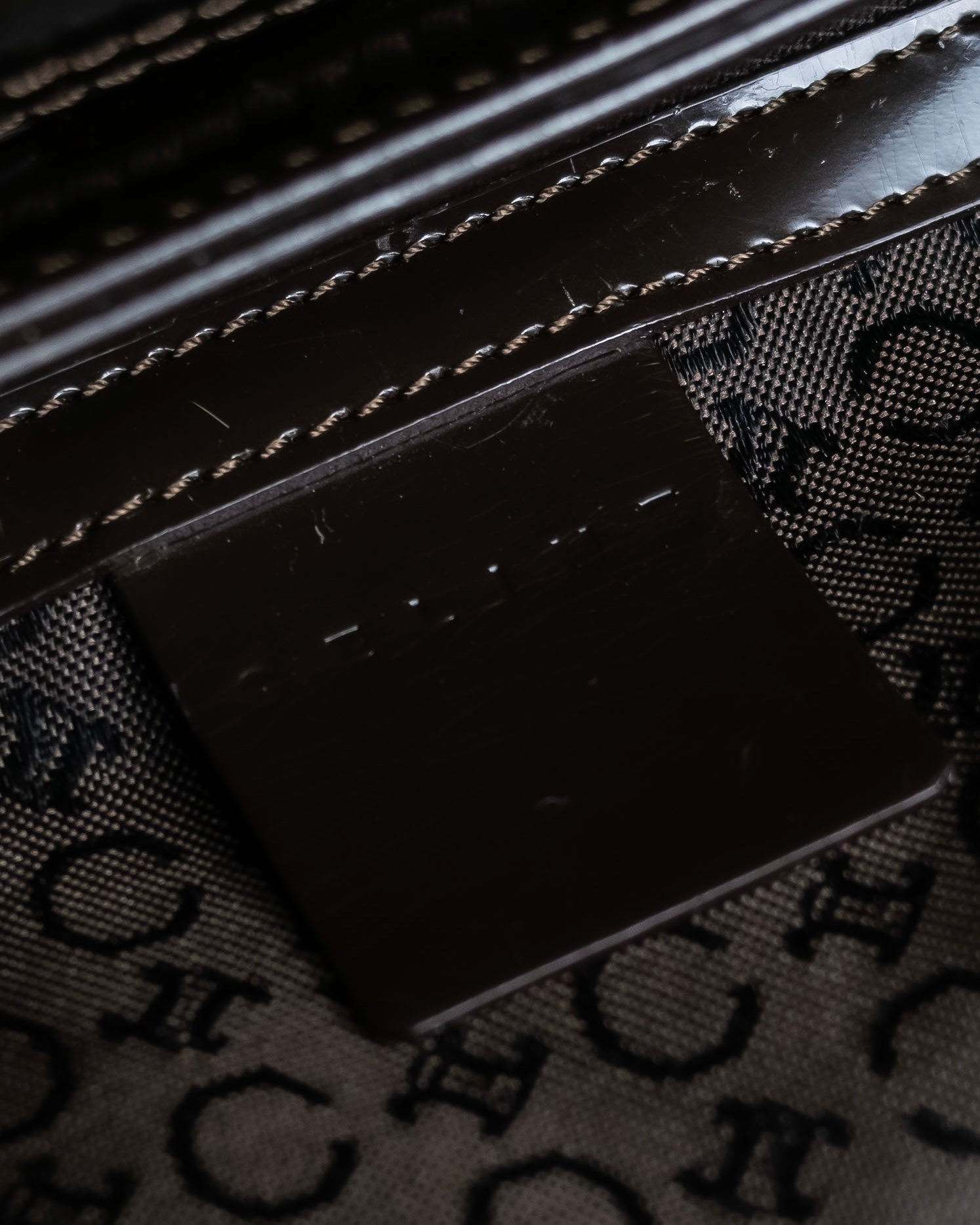 "CELINE" 2000's Made of pony leather one-handle bag