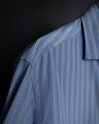 "GUCCI" Michele period brand code embroidered striped shirt