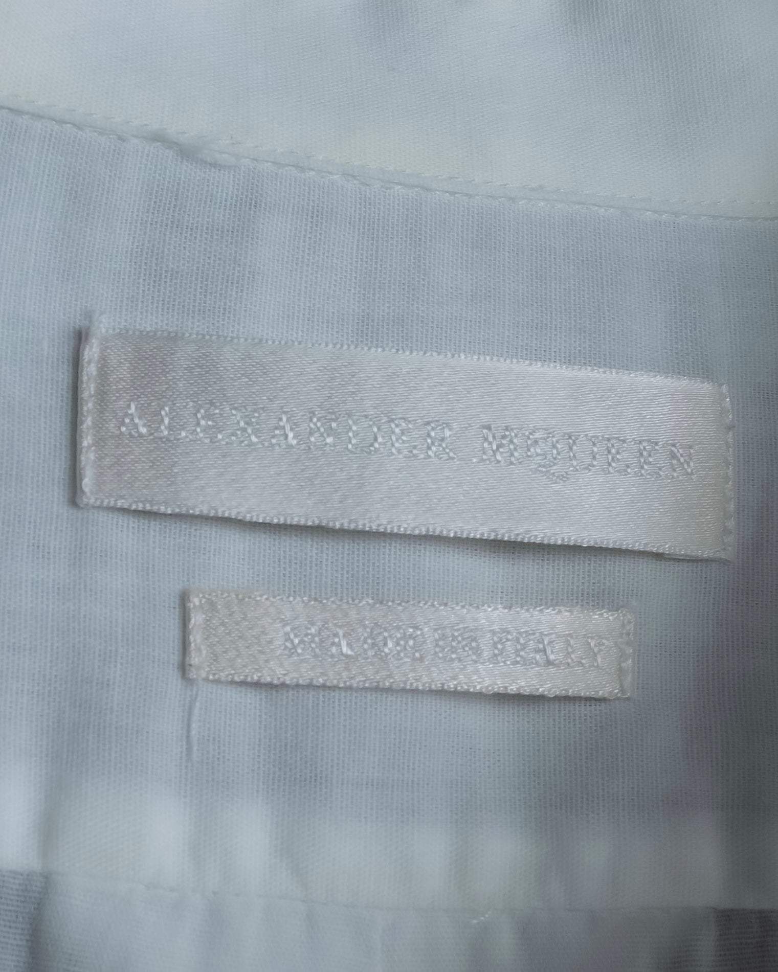 "Alexandar McQueen" Smoke art print cotton oversized shirt