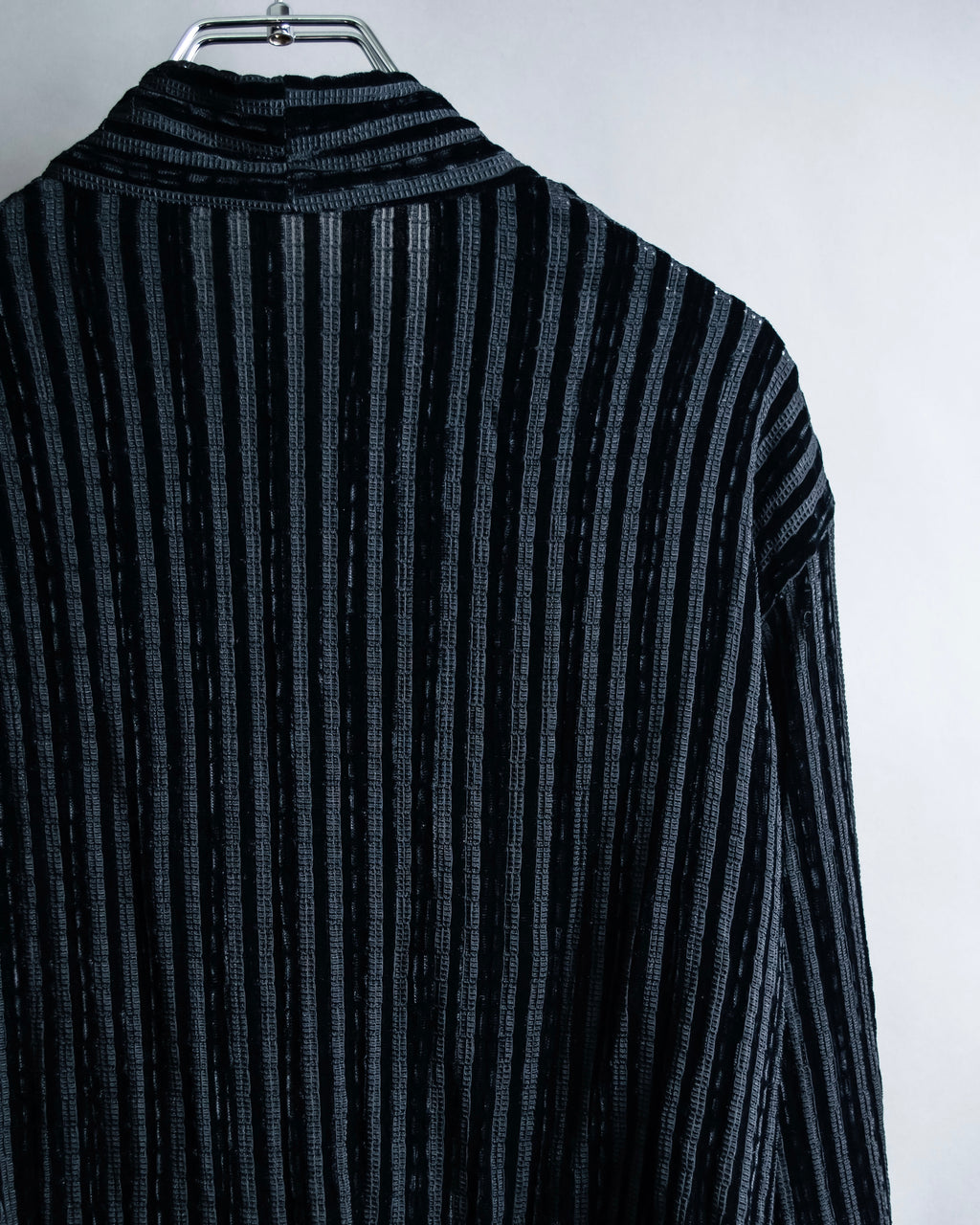 “Yohji Yamamoto +NOIR” Sheer rib summer knit jacket