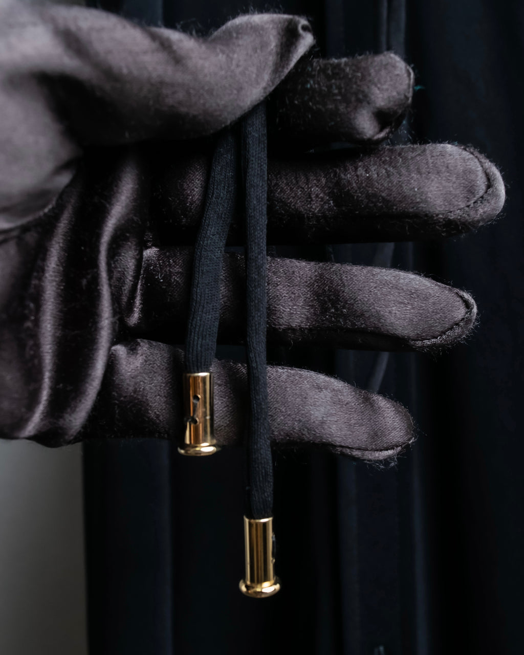 "GUCCI" Drawstring design pintuck long shirt