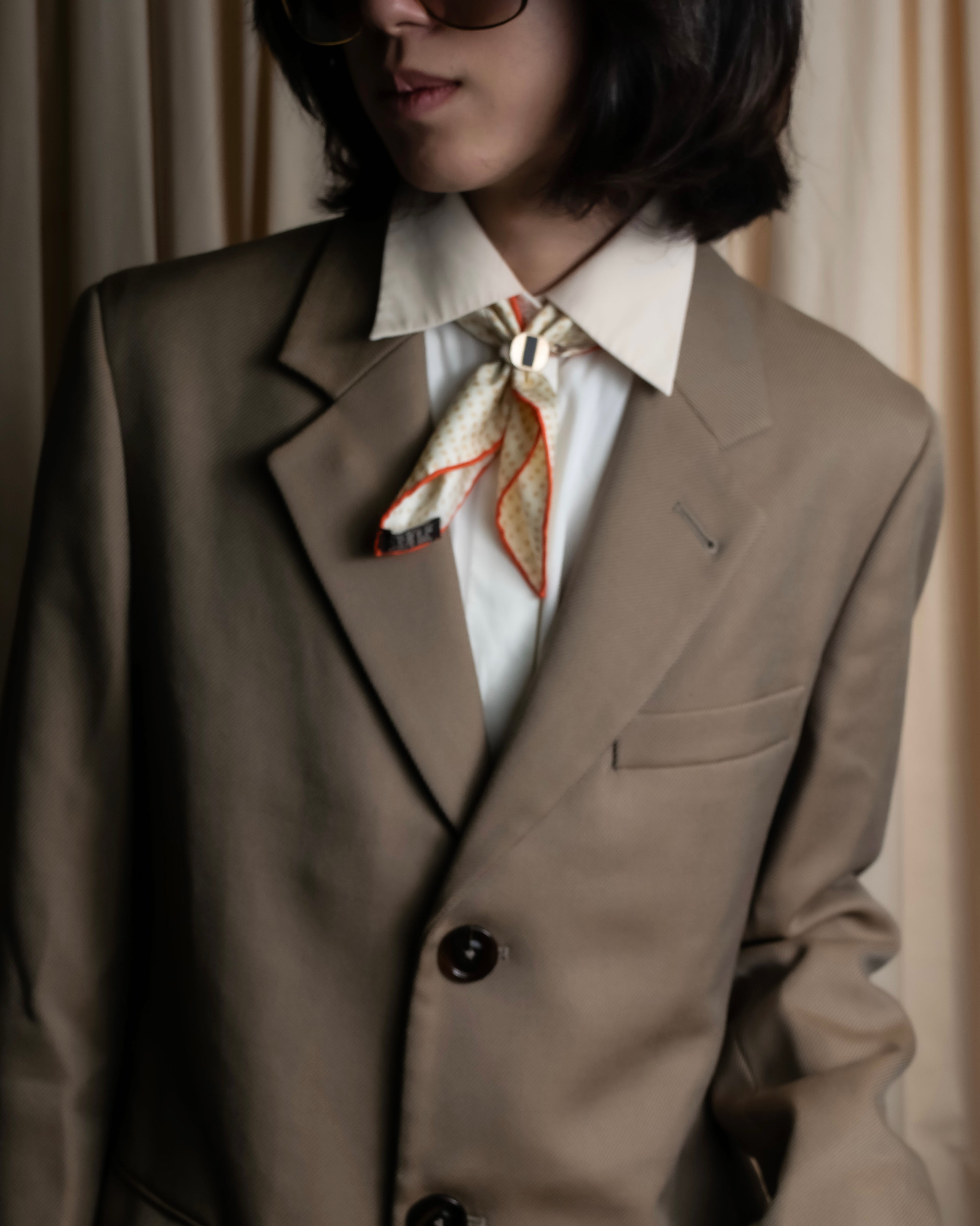 "HERMES" Carré 45 Gavroche MORS DE SELLE scarf