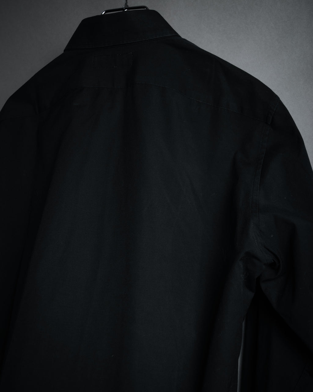 "SAINT LAURENT" 2017 season minimalist black dress shirt