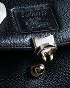 "BURBERRYS" Cylinder shaped leather one handle bag