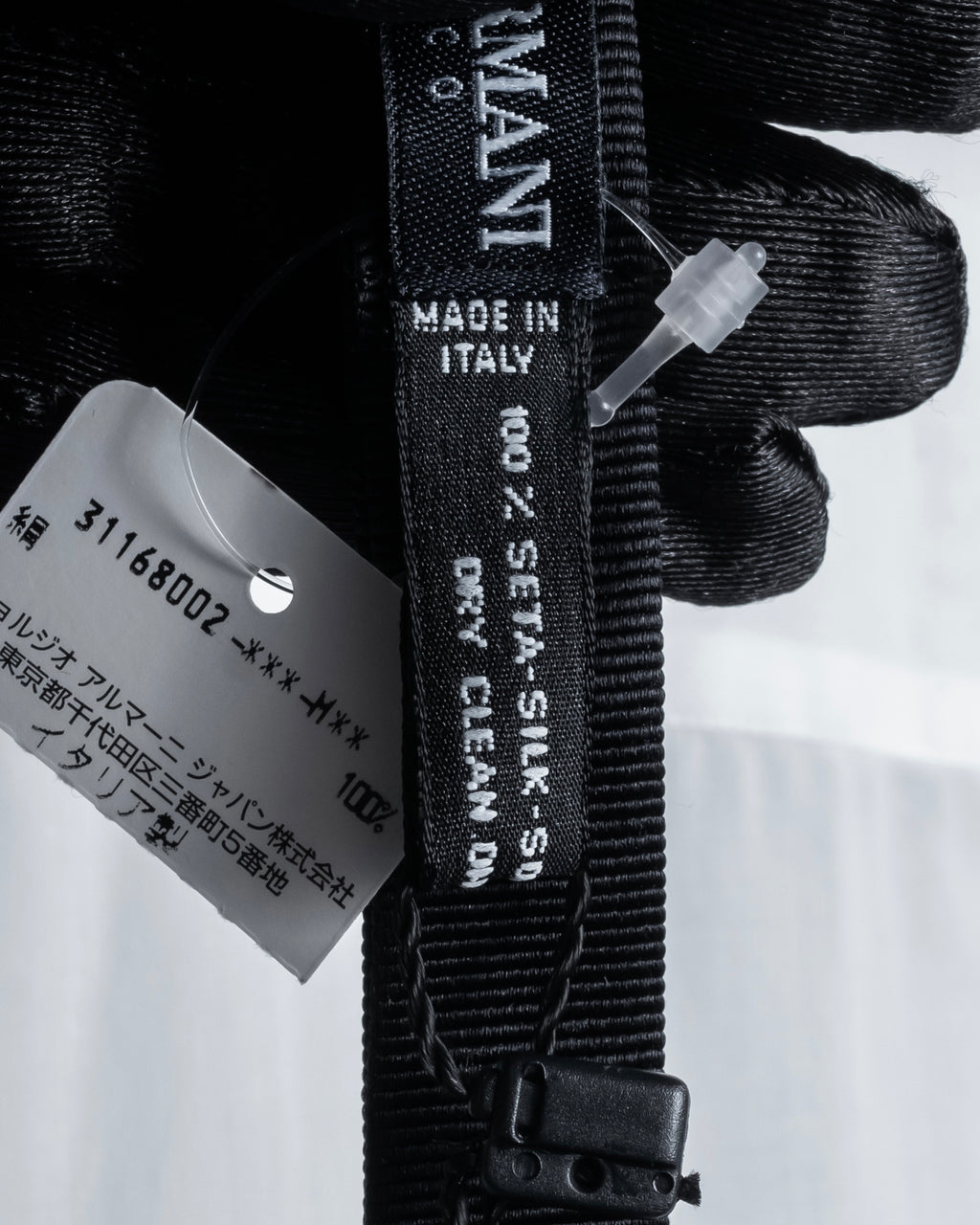 "GIORGIO ARMANI" Belt included bow tie dress shirt