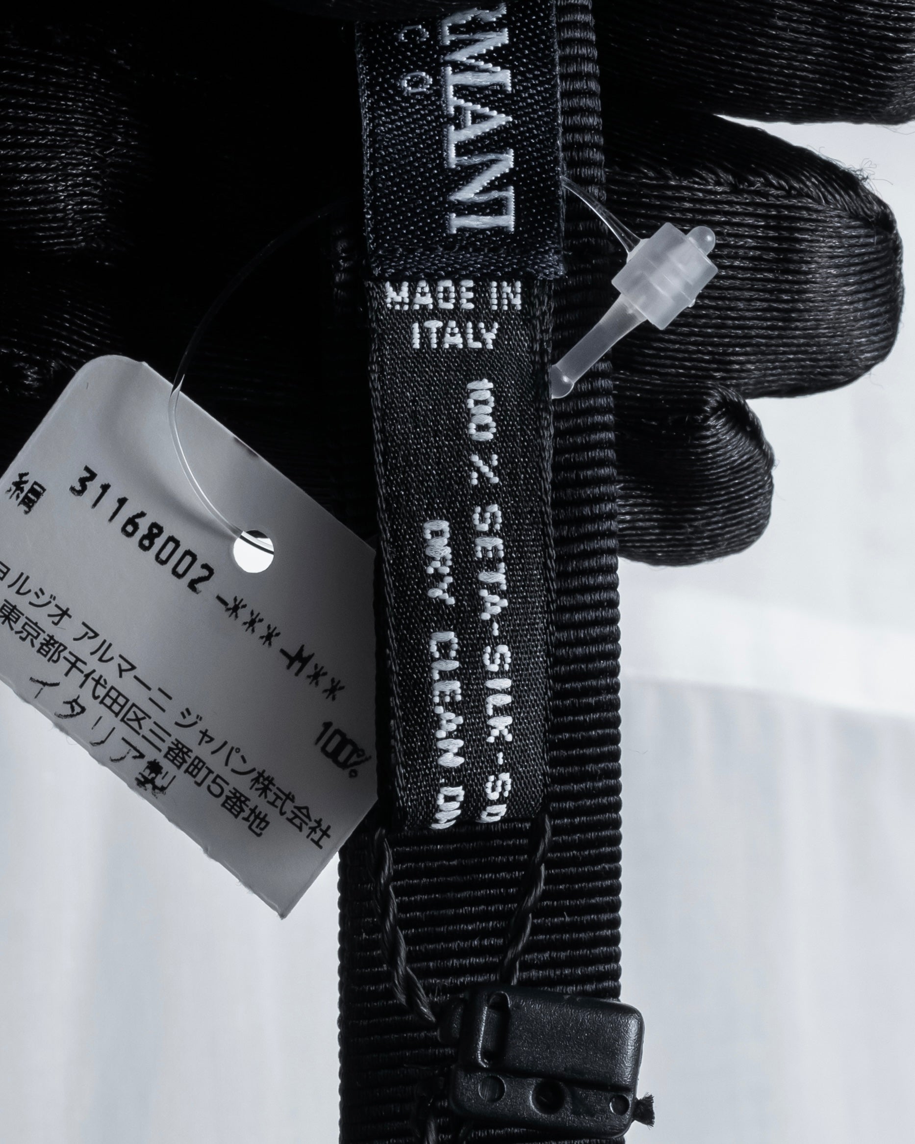 "GIORGIO ARMANI" Belt included bow tie dress shirt