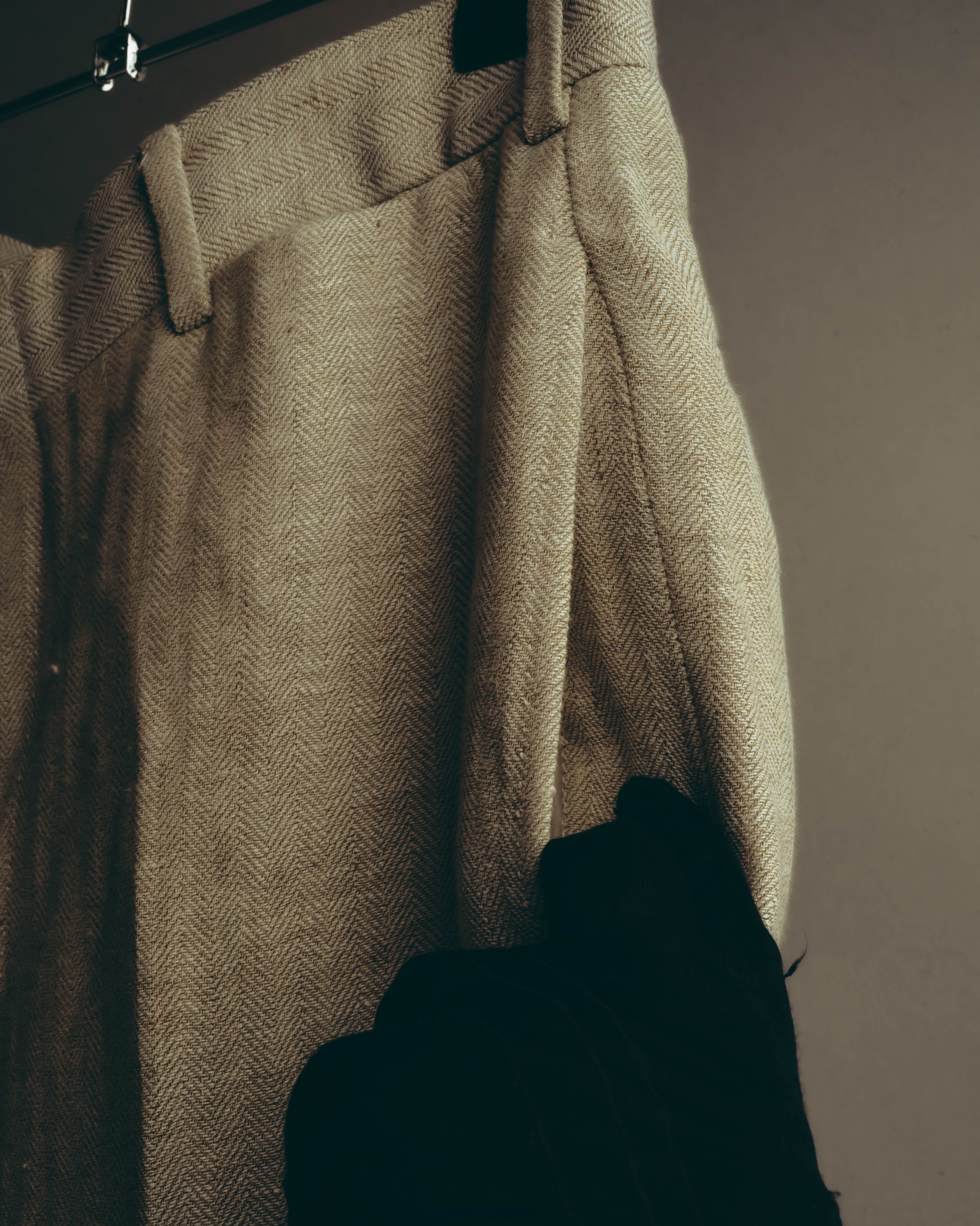 -SPECIAL- “HERMES” 80’s-90’s Herringbone linen suit set
