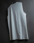 "RAF SIMONS" 13SS Surrealist face print sleeveless top